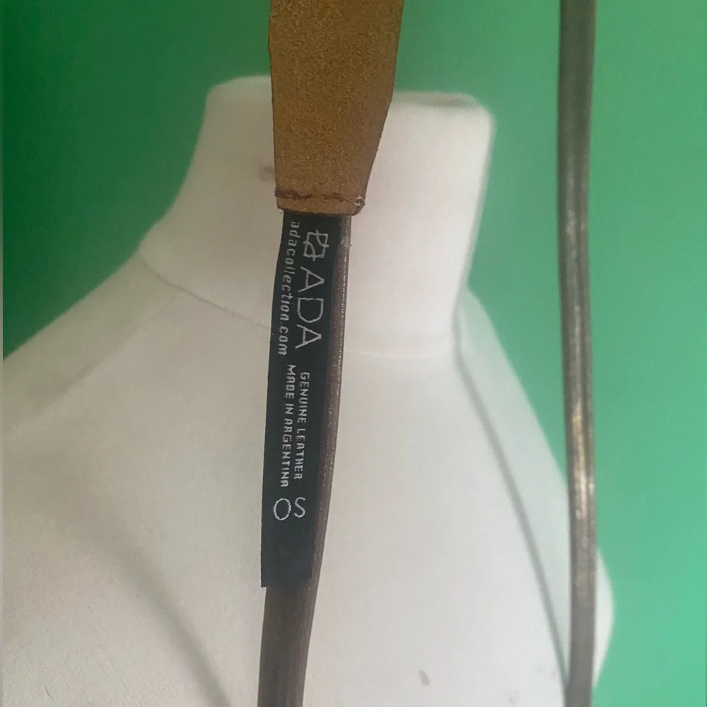 Ada Metallic Brown Wrap Belt